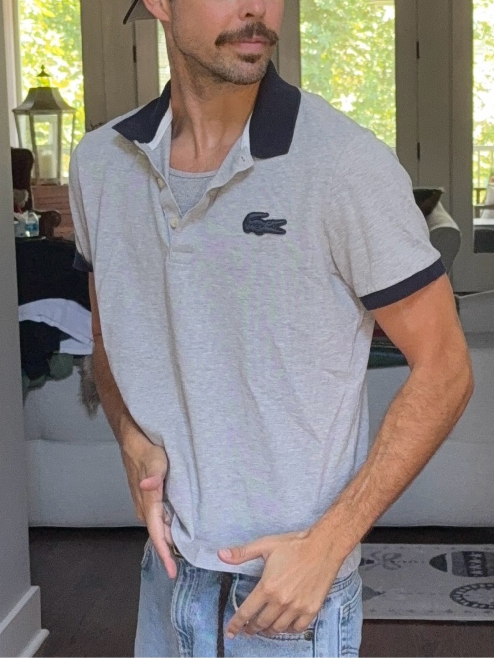 Lacoste Oversized Croc Polo 🐊